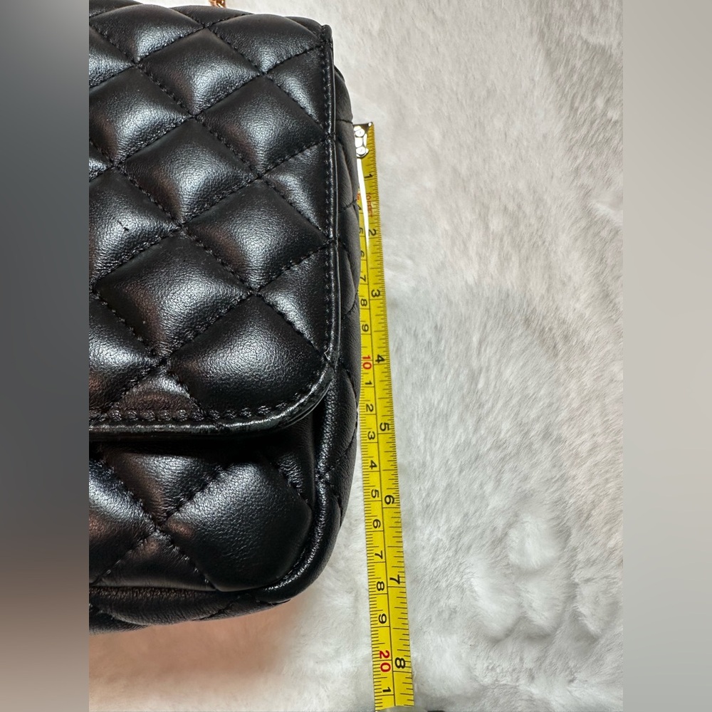 Versace Black Quilted Crossbody Bag with Gold Accents - Picture 7 of 17